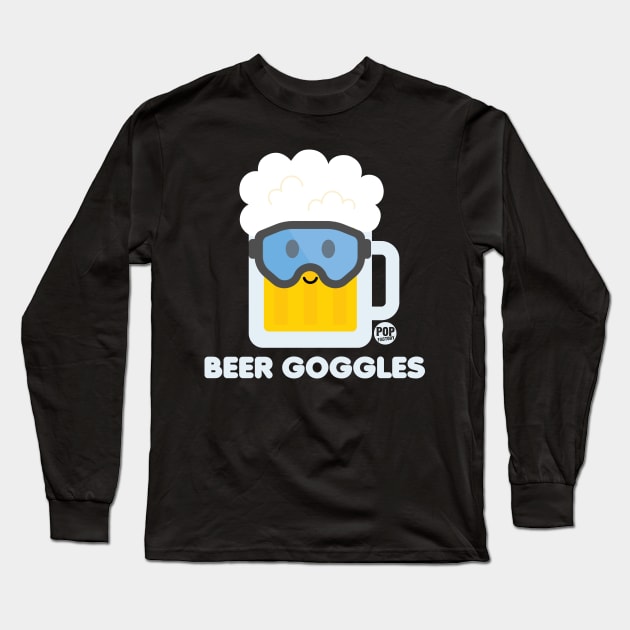 BEER GOGGLES Long Sleeve T-Shirt by toddgoldmanart